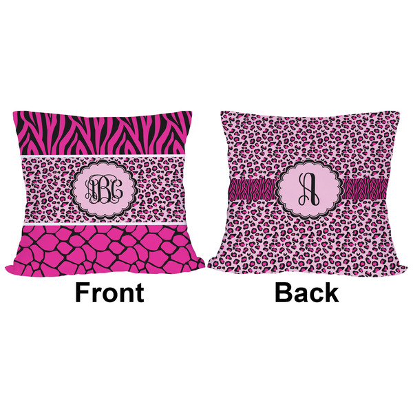 Triple Animal Print Outdoor Pillow - 18x18