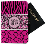 Triple Animal Print Passport Holder - Fabric (Personalized)