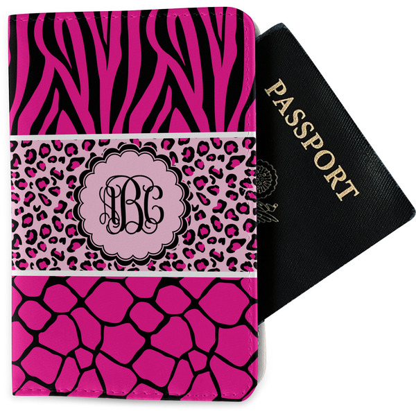 Custom Triple Animal Print Passport Holder - Fabric (Personalized)