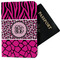 Triple Animal Print Passport Holder - Fabric (Personalized)