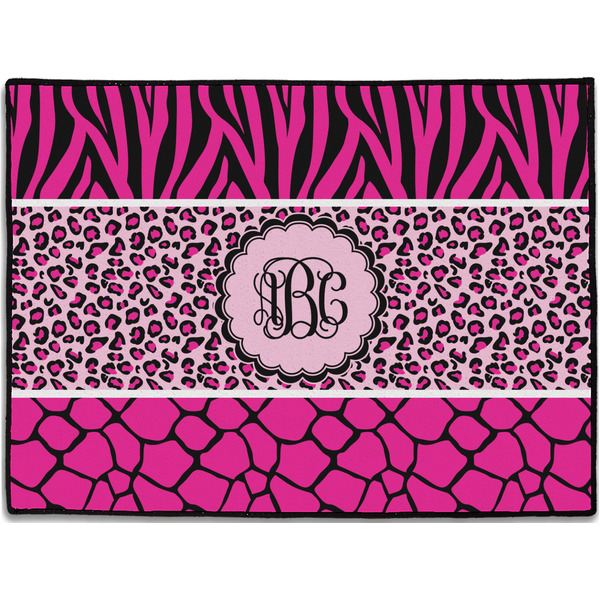 Custom Triple Animal Print Door Mat (Personalized)