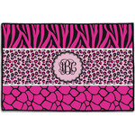 Triple Animal Print Door Mat - 36"x24" (Personalized)