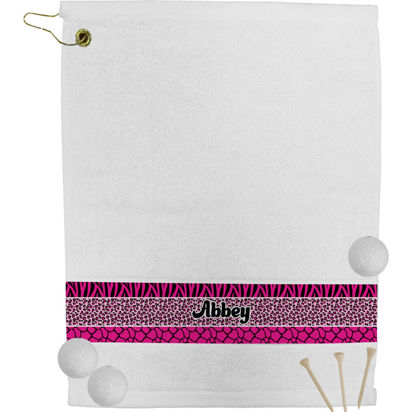 Custom Triple Animal Print Golf Bag Towel (Personalized)