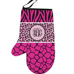 Triple Animal Print Left Oven Mitt (Personalized)