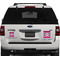 Triple Animal Print Personalized Square Car Magnets on Ford Explorer