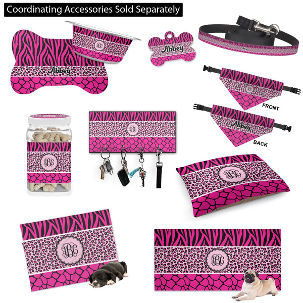 Triple Animal Print Customized Pet Accessories