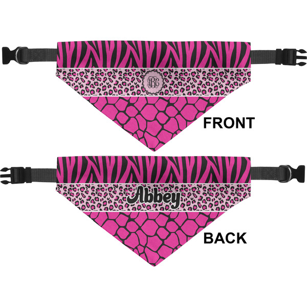 Triple Animal Print Pet Bandana Approval