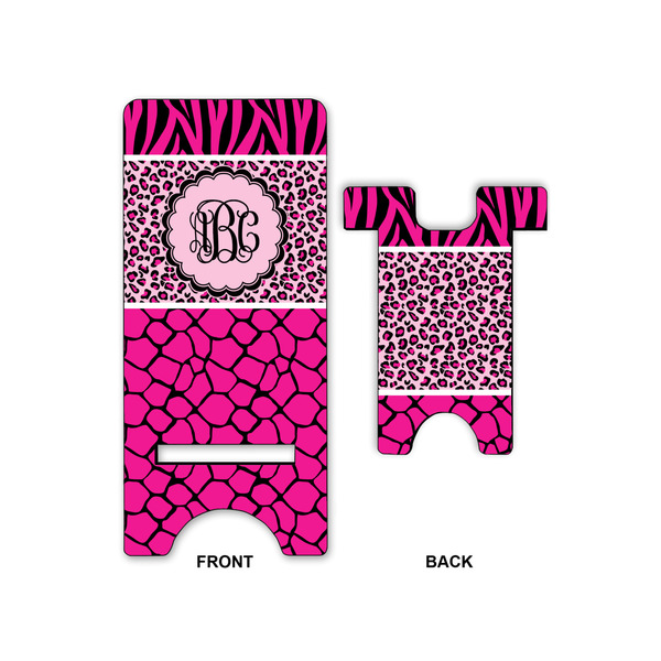 Triple Animal Print Phone Stand - Front & Back
