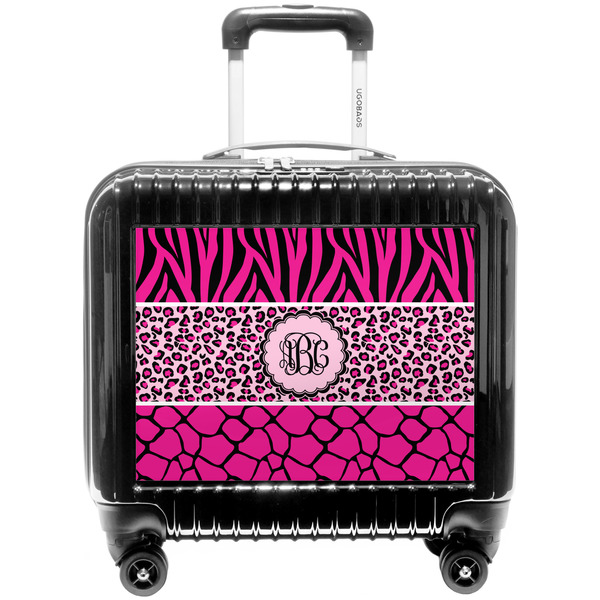 Custom Triple Animal Print Pilot / Flight Suitcase (Personalized)