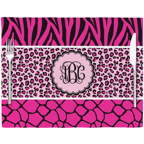 Triple Animal Print Placemat with Props