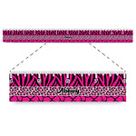 Triple Animal Print Plastic Ruler - 12" (Personalized)