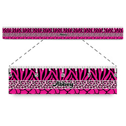 Triple Animal Print Plastic Ruler - 12" (Personalized)