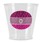 Triple Animal Print Plastic Shot Glass (Personalized)