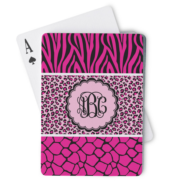 Custom Triple Animal Print Playing Cards (Personalized)