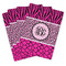 Triple Animal Print Playing Cards - Hand Back View