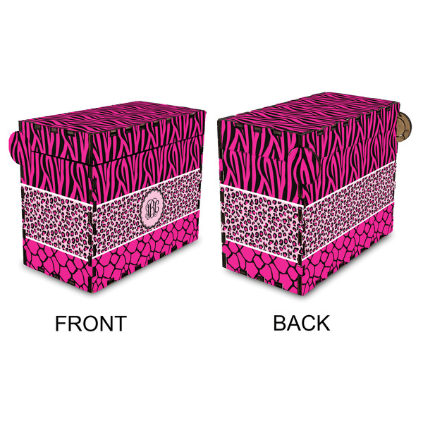Triple Animal Print Recipe Box - Full Color - Approval