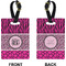 Triple Animal Print Rectangle Luggage Tag (Front + Back)