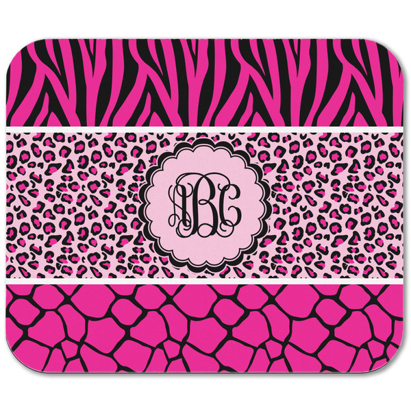Triple Animal Print Rectangular Mouse Pad - APPROVAL