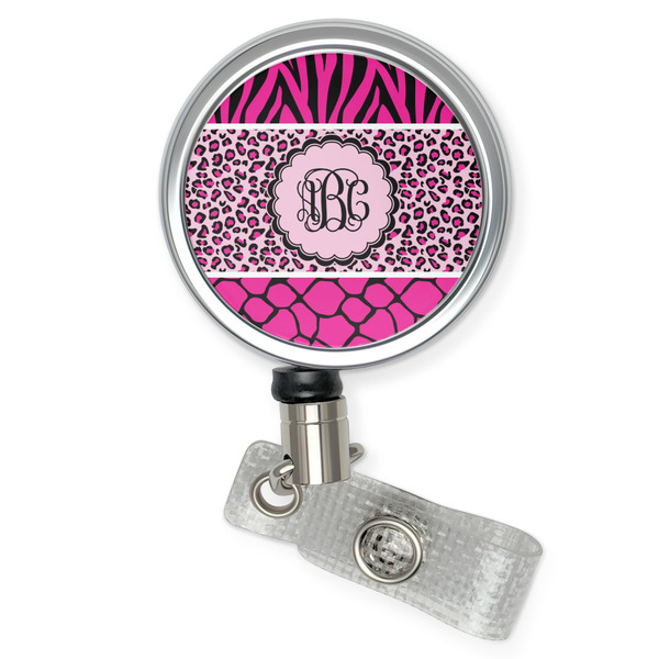 Custom Triple Animal Print Retractable Badge Reel (Personalized)