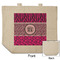 Triple Animal Print Reusable Cotton Grocery Bag - Front & Back View