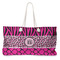 Triple Animal Print Large Tote Bag with Rope Handles (Personalized)