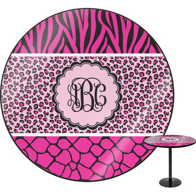 Triple Animal Print Round Table (Personalized)