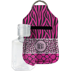 Triple Animal Print Hand Sanitizer & Keychain Holder - Small (Personalized)