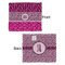 Triple Animal Print Security Blanket - Front & Back View