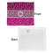 Triple Animal Print Security Blanket - Front & White Back View