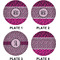 Triple Animal Print Set of Lunch / Dinner Plates (Approval)