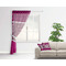 Triple Animal Print Sheer Curtain With Window and Rod - in Room Matching Pillow
