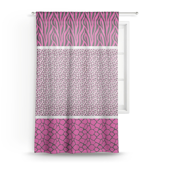Custom Triple Animal Print Sheer Curtain