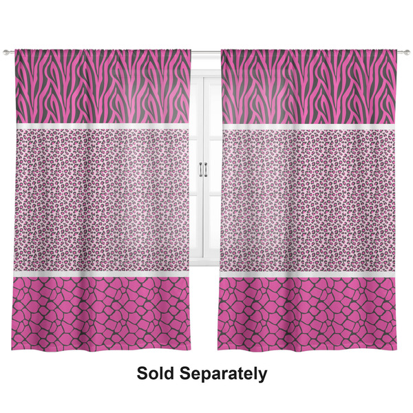 Triple Animal Print Sheer Curtains