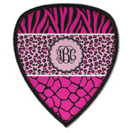 Triple Animal Print Iron on Shield Patch A w/ Monogram