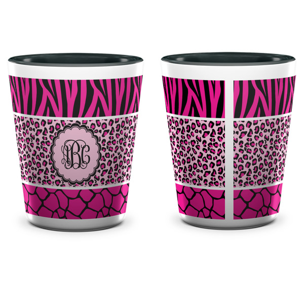 Triple Animal Print Shot Glass - Two Tone - APPROVAL