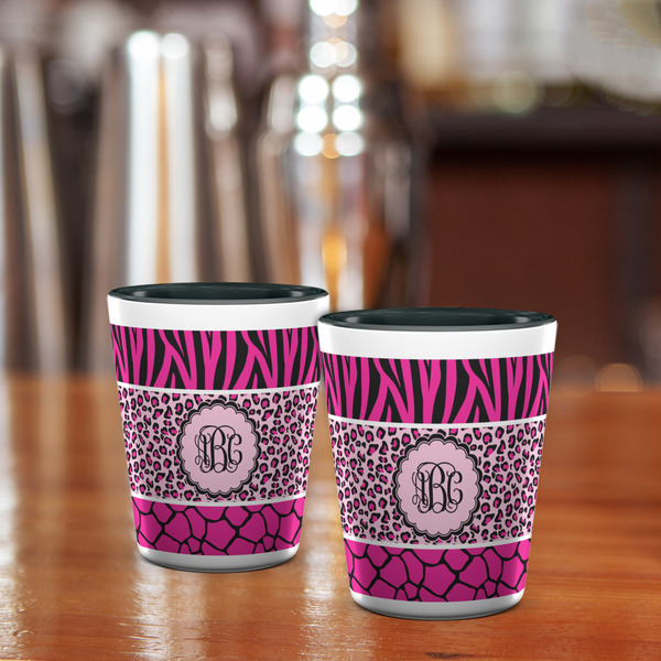 Triple Animal Print Shot Glass - Two Tone - LIFESTYLE
