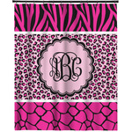 Triple Animal Print Extra Long Shower Curtain - 70"x84" (Personalized)