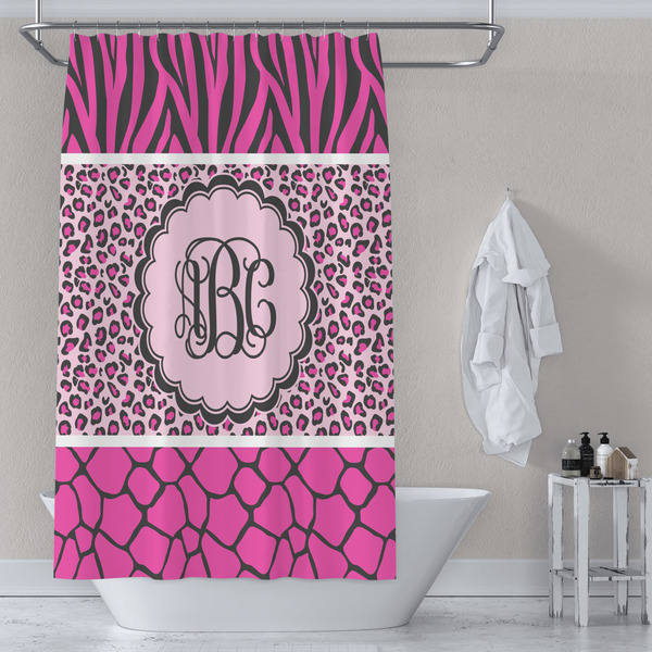 Triple Animal Print Shower Curtain Lifestyle