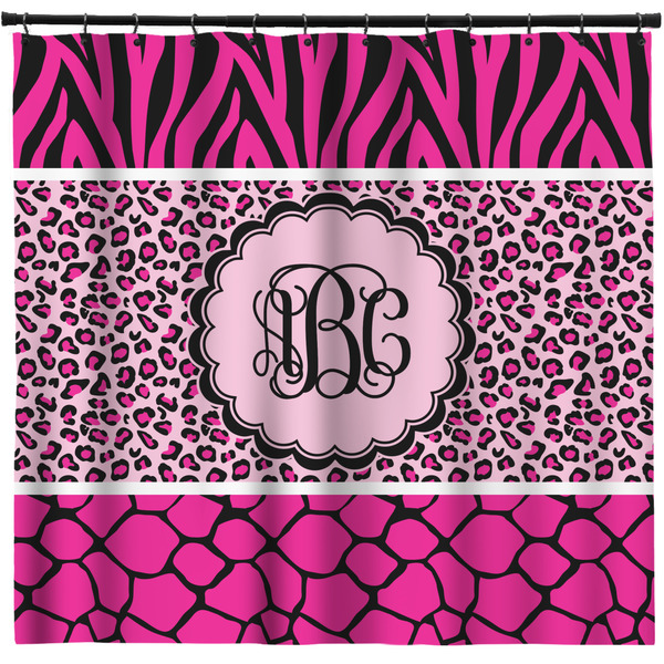 Custom Triple Animal Print Shower Curtain - Custom Size (Personalized)