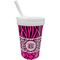 Triple Animal Print Sippy Cup with Straw (Personalized)