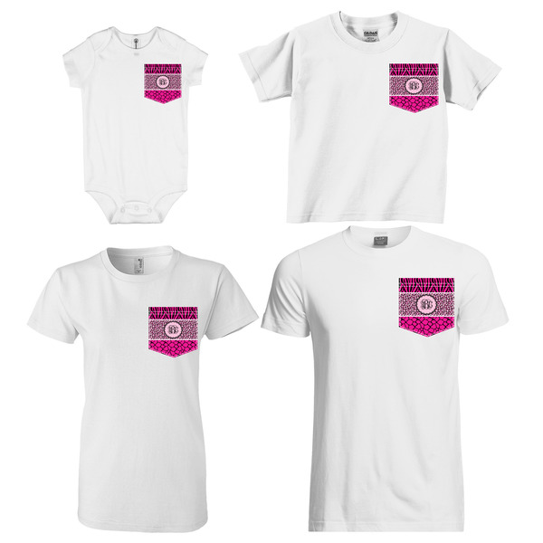 Triple Animal Print Sized Pockets on Various Products