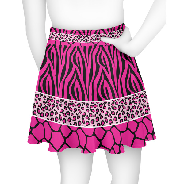 Triple Animal Print Skater Skirt - Back