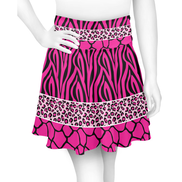 Custom Triple Animal Print Skater Skirt - 2X Large