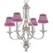 Triple Animal Print Small Chandelier Shade - LIFESTYLE (on chandelier)