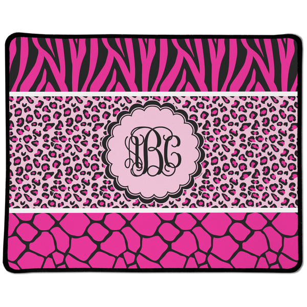 Custom Triple Animal Print Large Gaming Mouse Pad - 12.5" x 10" (Personalized)