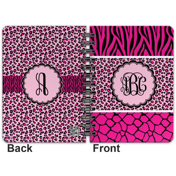 Triple Animal Print Spiral Journal 5 x 7 - Apvl