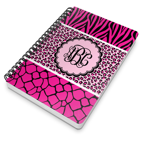 Triple Animal Print Spiral Journal 7 x 10 - Main