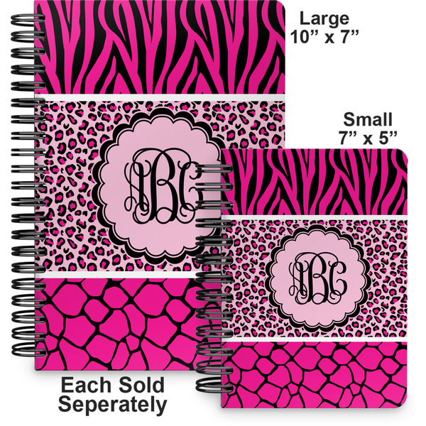 Triple Animal Print Spiral Journal - Comparison