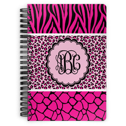 Triple Animal Print Spiral Notebook (Personalized)