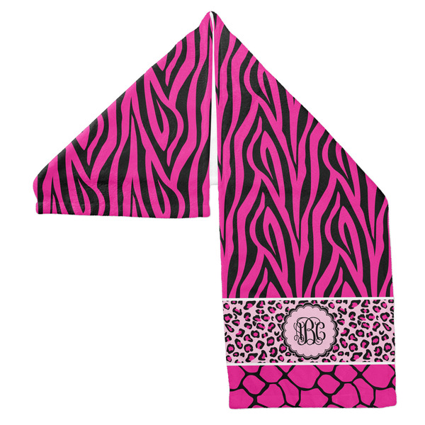 Triple Animal Print Sports Towel Folded - Both Sides Showing